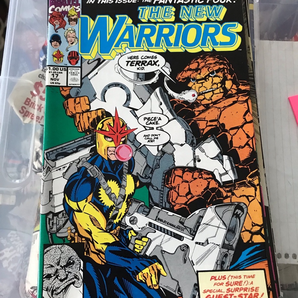 The New Warriors #17 Comic Book - Colorful Cover